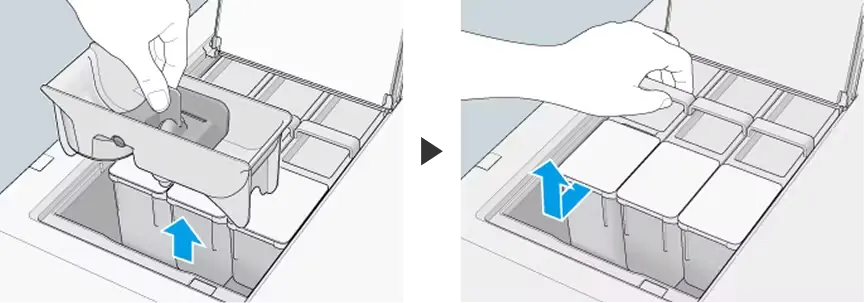 ケースとタンクを取り外す画像