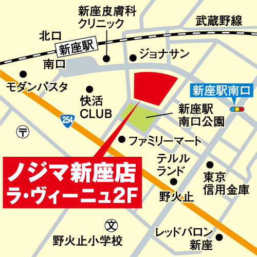 ノジマ新座店マップ画像